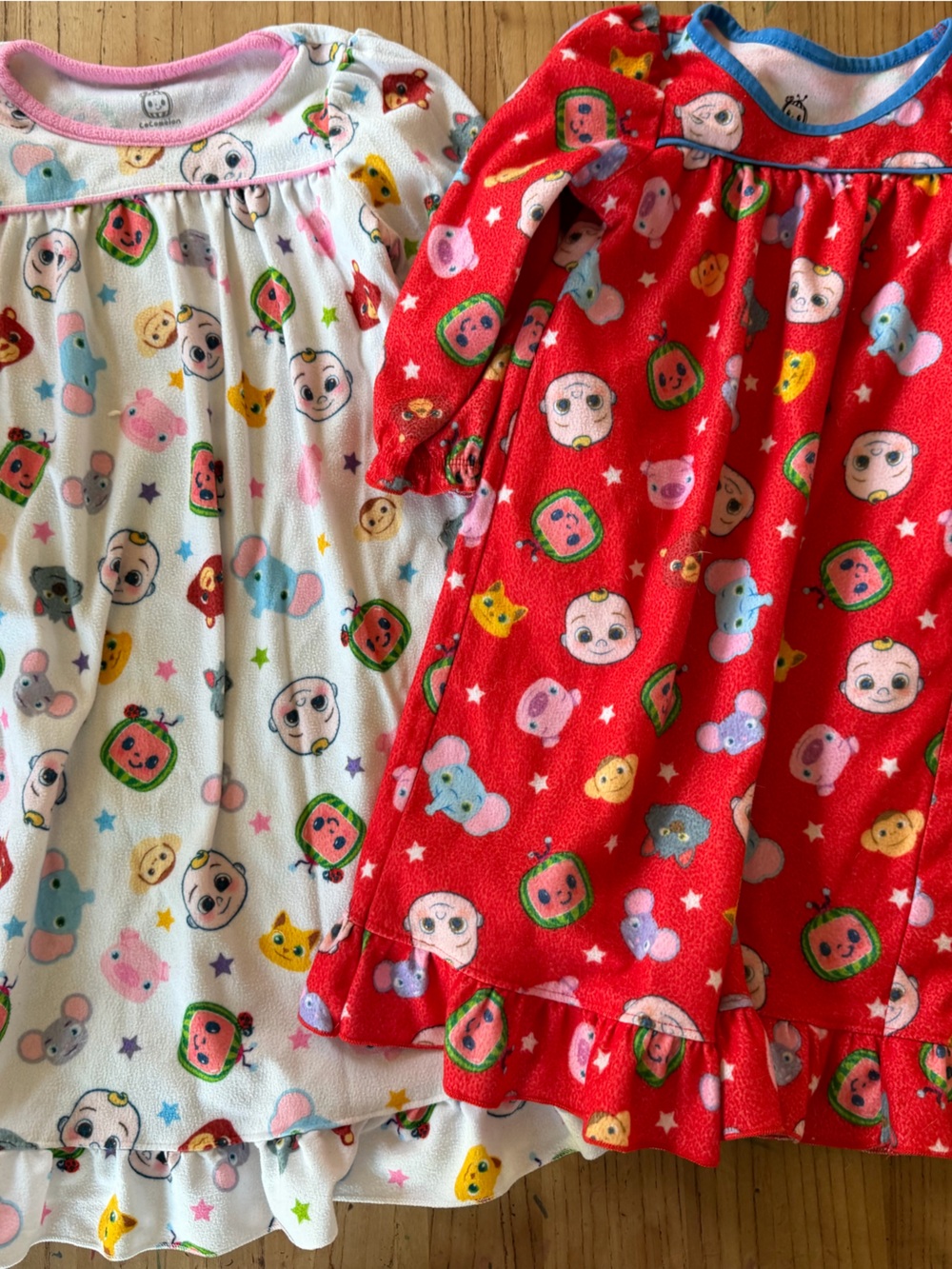 Girls' Character Print Nightgown - Red & White